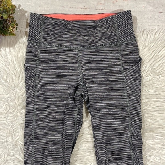 Lululemon Pace Rival Crop Wee Space Grapefruit Mid Rise Leggings - Picture 7 of 13